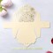 ponatia 50 PCS Laser Cut With Ribbon Wedding Party Favor Box, Wedding Gift Box, Chocolate Candy and Gift Boxes Paper bags for packaging(Gold)
